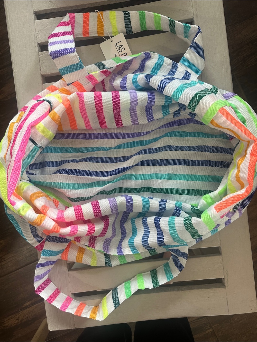 Las Bayadas Colorful Striped Tote - Picture 4 of 5